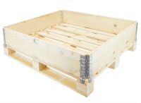 Holzaufsatzrahmen, neu, ISPM 15, 4 Scharniere, 1200x1000x200mm