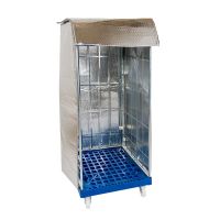 Isotherm Abdeckung für Rollbehälter, mit 2 Reißverschlüssen, 735x820x1475mm