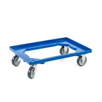 Transportroller, Kunststoff, offener Boden, 615x415mm