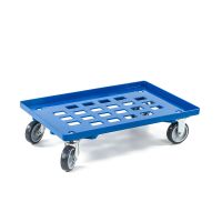 Transportroller, Kunststoff, Gitterboden, 615x415mm