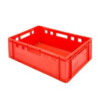 Euronorm E2 Behälter, 40 Liter Kapazität, rot, geschlossen 600x400x200mm