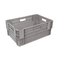 Euronorm Behälter, 60 Liter Kapazität, durchbrochen, nestbar, 600x400x320mm