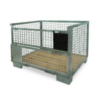 DB Gitterbox, gebraucht, UIC Norm, klappbare Beladeöffnung, 1240x835x970mm