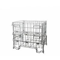Drahtgitterbox, 500 kg Tragkraft, faltbar, galvanisch verzinkt, 800x600x700mm