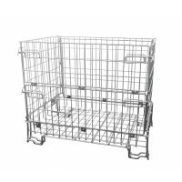 Drahtgitterbox, 600 kg Tragkraft, faltbar, galvanisch verzinkt,  1200x800x1000mm