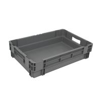 Euronorm Drehstapelbehälter, 26 Liter, geschlossen, nestbar,  600x400x140mm